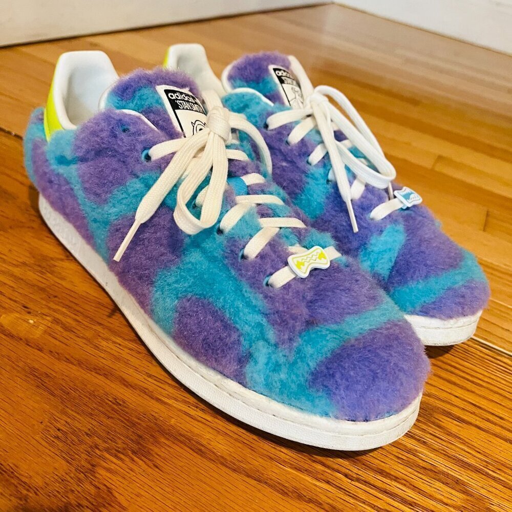 Adidas Stan Smith x Monsters Inc Mike Sulley Men’s Size 9 Custom GZ5990 - Picture 1 of 16